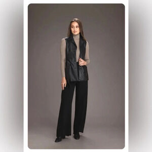 Vintage Danier black  leather vest size L